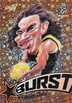 2018 Select Footy Stars - Starburst Caricatures Orange #SP56 Daniel Rioli Front